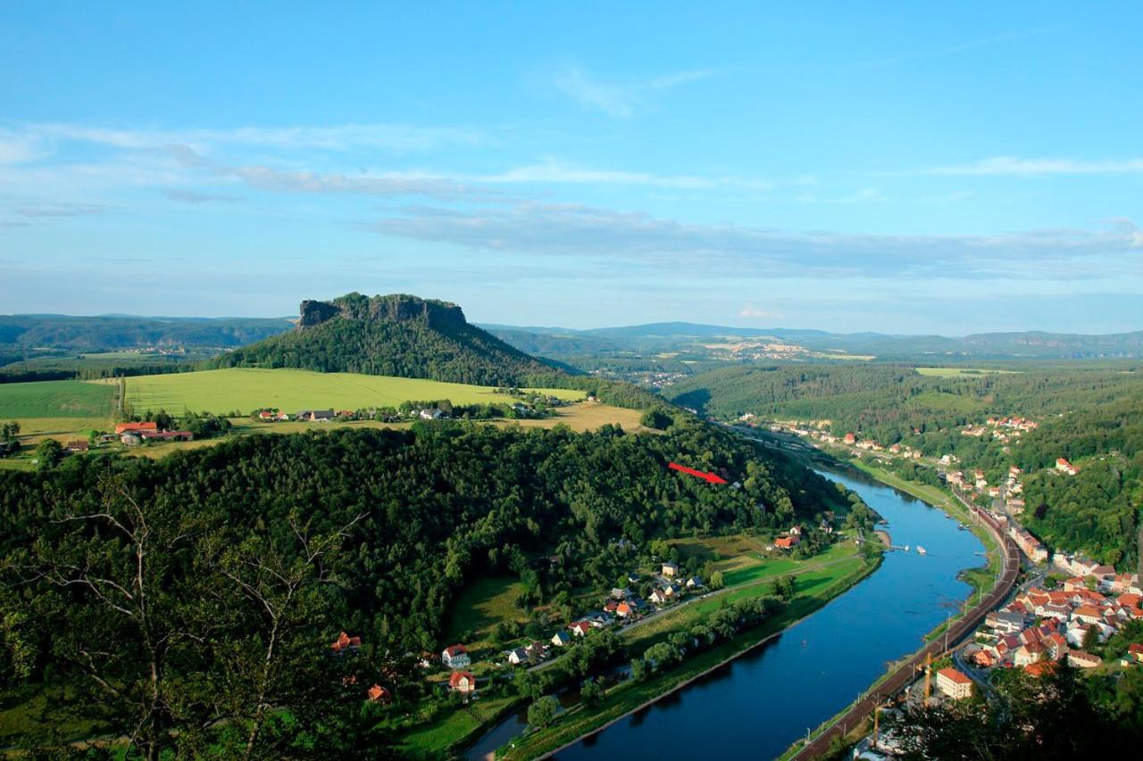 Apartament Luxusboofe - Ferienhaus Am Lilienstein Königstein an der Elbe Zewnętrze zdjęcie